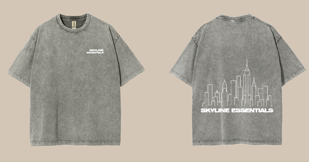 short sleeve vintage grey washed t shirt