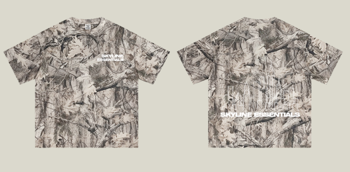 camo skyline t-shirt