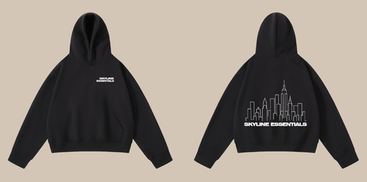 black skyline hoodie