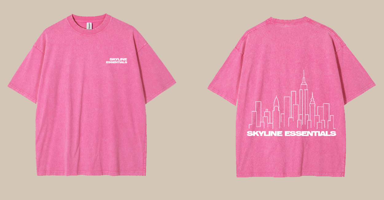 short sleeve vintage pink washed t shirt