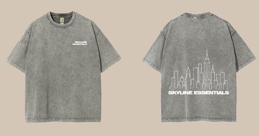 short sleeve vintage grey washed t shirt