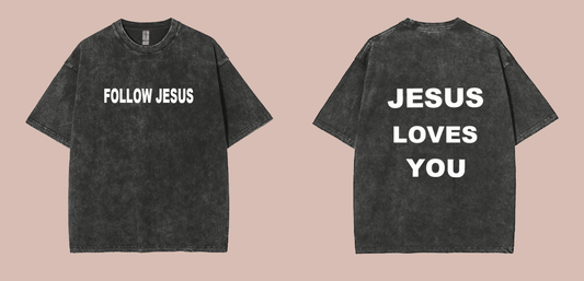 Christ essentials vintage washed t shirt