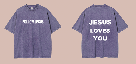 Christ essentials vintage washed t shirt