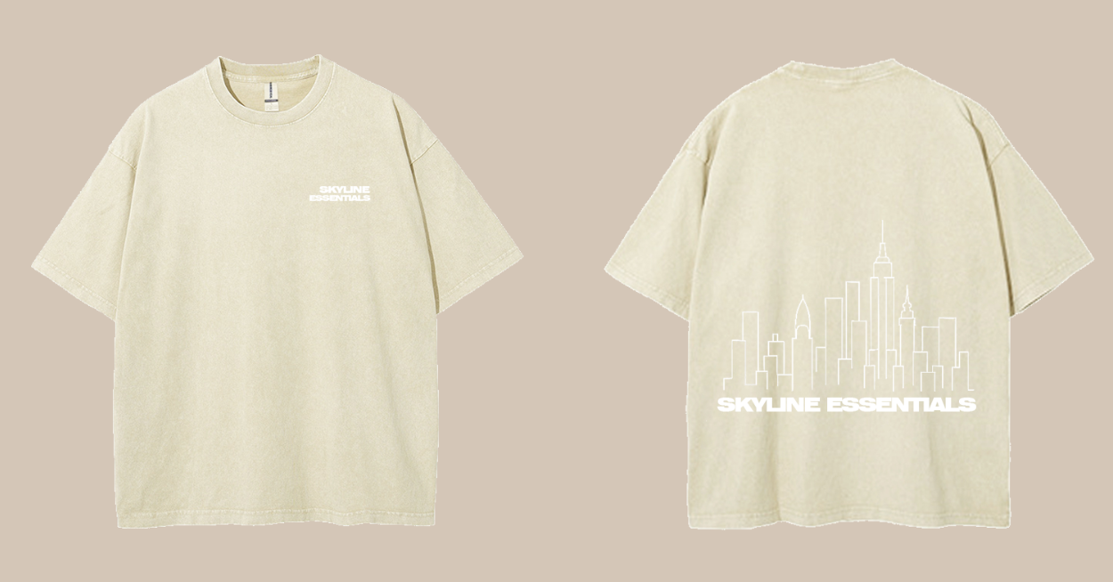 short sleeve vintage tan washed t shirt