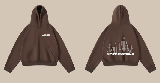 brown skyline hoodie
