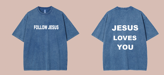 Christ essentials vintage washed t shirt